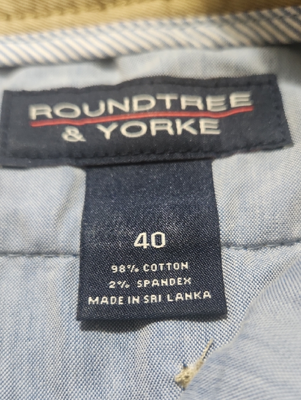 Roundtree & Yorke Tan Flat-Front Men's Shorts - Picture 2 of 8